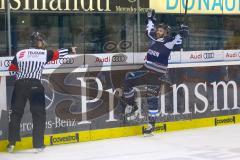 DEL - Eishockey - ERC Ingolstadt - Düsseldorf EG - Tor zum 1:0 Jubel, Darin Olver (ERC 40)