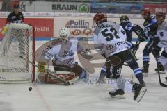 DEL - Eishockey - Saison 2018/2019 - ERC Ingolstadt - Kölner Haie - Gustaf Wesslau Torwart (#29 Köln) - Tyler Kelleher (#19 ERCI) - Mike Collins (#13 ERCI) - Foto: Meyer Jürgen
