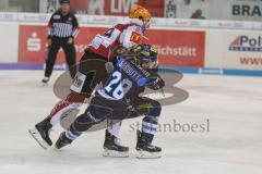 DEL - Eishockey - Saison 2018/2019 - ERC Ingolstadt - Fischtown Pinguins - Garbutt Ryan (#28 ERCI) - Curtis Gedig (#29 Bremerhaven) - Foto: Meyer Jürgen