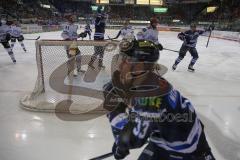 DEL - Eishockey - Saison 2018/2019 - ERC Ingolstadt - Kölner Haie - Playoff - Viertelfinale - Spiel 4 - FTim Wohlgemuth (#33 ERCI) mit dem 1:0 Führungstreffer - jubel - Gustaf Wesslau Torwart (#29 Köln) - Foto: Meyer Jürgen