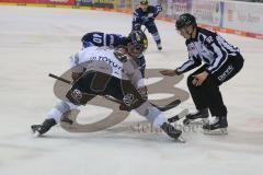 DEL - Eishockey - Saison 2018/2019 - ERC Ingolstadt - Kölner Haie - Playoff - Viertelfinale - Spiel 4 - Darin Olver (#40 ERCI) beim Bully - Simon Terodde (#9 Köln) - Foto: Meyer Jürgen