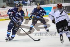 DEL - Eishockey - ERC Ingolstadt - Kölner Haie - PlayOff VF - Spiel 2 - #erc54#Dominik Tiffels (7 Köln) Maury Edward (ERC 23)