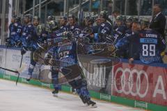 DEL - Eishockey - Saison 2019/20 - ERC Ingolstadt - Black Wings Linz - Kris Foucault (#81 ERCI) - jubel - Treffer zum 3:2 Führungstreffer - Foto: Jürgen Meyer