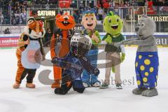 DEL - Eishockey - Saison 2019/20 - ERC Ingolstadt -  Kölner Haie - Maskottchen - Xaver - Foto: Jürgen Meyer