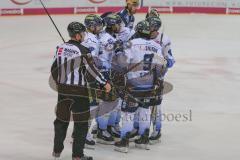 DEL - Eishockey - Saison 2019/20 - ERC Ingolstadt - Iserlohn Roosters - Mirko Höfflin (#92 ERCI) mit dem 2:0 Führungstreffer - jubel - Foto: Jürgen Meyer