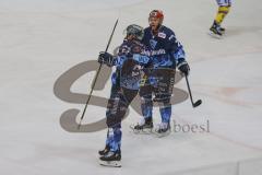 DEL - Eishockey - Saison 2019/20 - ERC Ingolstadt - Krefeld Pinguine - Der 2:0 Führungstreffer Matt Bailey (#22 ERCI) - jubel - Maury Edwards (#23 ERCI) - Foto: Jürgen Meyer