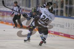 DEL - Eishockey - Saison 2019/20 - ERC Ingolstadt - Nürnberg Ice Tigers - David Elsner (#61 ERCI) checkt Kevin Schulze (#20 Nürnberg) - Foto: Jürgen Meyer