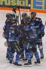 DEL - Eishockey - Saison 2019/20 - ERC Ingolstadt - Nürnberg Ice Tigers - Der 1:4 Treffer durch Matt Bailey (#22 ERCI) - Niklas Treutle Torwart (#31 Nürnberg) - jubel - Foto: Jürgen Meyer