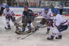DEL - Eishockey - Saison 2019/20 - ERC Ingolstadt -  Adler Mannheim - Brett Olson (#16 ERCI) - Denis Reul (#29 Mannheim) - Foto: Jürgen Meyer