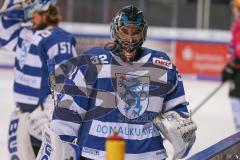 DEL - Eishockey - Saison 2019/20 - ERC Ingolstadt - Fishtown Pinguins - Jochen Reimer (#32Torwart ERCI) beim warm machen - Foto: Jürgen Meyer