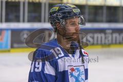 DEL - Eishockey - Saison 2019/20 - ERC Ingolstadt - Iserlohn Roosters - Findlay Brett (#19 ERCI) beim warm machen - Foto: Jürgen Meyer