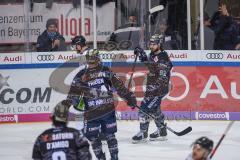 DEL - Eishockey - ERC Ingolstadt - EHC Straubing - Tor Jubel 1:0 Mirko Höfflin 92 ERC