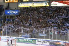 DEL - Eishockey - Saison 2019/20 - ERC Ingolstadt - Augsburger Panther - Fans - Choreo - Banner - Foto: Jürgen Meyer