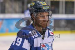 DEL - Eishockey - Saison 2019/20 - ERC Ingolstadt - Iserlohn Roosters - Findlay Brett (#19 ERCI) beim warm machen - Foto: Jürgen Meyer