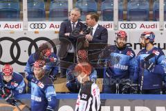 DEL - Eishockey - Saison 2020/21 - ERC Ingolstadt - Adler Mannheim - Doug Shedden (Cheftrainer ERCI) und Tim Regan (Co-Trainer ERCI) - Foto: Jürgen Meyer
