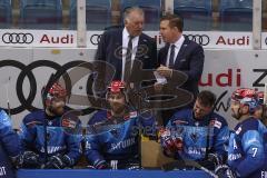 DEL - Eishockey - Saison 2020/21 - ERC Ingolstadt - Schwenninger Wild Wings - Doug Shedden (Cheftrainer ERCI) - Tim Regan (Co-Trainer ERCI) - Foto: Jürgen Meyer