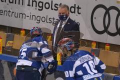 DEL - Eishockey - Saison 2020/21 - ERC Ingolstadt - Adler Mannheim - Doug Shedden (Cheftrainer ERCI) - Foto: Jürgen Meyer
