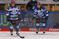 DEL - Eishockey - Saison 2020/21 - ERC Ingolstadt - Adler Mannheim - Petrus Palmu (#52 ERCI) - Wayne Simpson (#21 ERCI) - Foto: Jürgen Meyer
