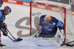 DEL - Eishockey - Saison 2020/21 - ERC Ingolstadt - Adler Mannheim - Michael Garteig Torwart (#34 ERCI) - Foto: Jürgen Meyer