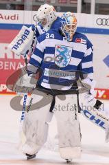 DEL - Eishockey - Saison 2020/21 - ERC Ingolstadt - Schwenninger Wild Wings - Michael Garteig Torwart (#34 ERCI) - Foto: Jürgen Meyer