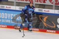 Vorbereitungsspiel - DEL - Eishockey - Saison 2020/21 - ERC Ingolstadt -  Augsburger Panther - Petrus Palmu (#52 ERCI) beim warm machen - Foto: Jürgen Meyer