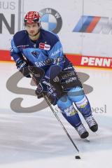 Vorbereitungsspiel - DEL - Eishockey - Saison 2020/21 - ERC Ingolstadt -  Augsburger Panther - Justin Feser (#71 ERCI) beim warm machen - Foto: Jürgen Meyer