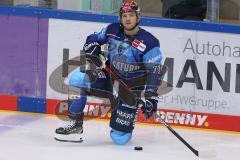 Vorbereitungsspiel - DEL - Eishockey - Saison 2020/21 - ERC Ingolstadt -  Augsburger Panther - Justin Feser (#71 ERCI) beim warm machen - Foto: Jürgen Meyer