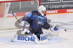 Vorbereitungsspiel - DEL - Eishockey - Saison 2020/21 - ERC Ingolstadt -  Augsburger Panther - Nicolas Daws Torwart (ERCI) beim warm machen - Foto: Jürgen Meyer