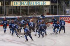 Vorbereitungsspiel - DEL - Eishockey - Saison 2020/21 - ERC Ingolstadt -  Augsburger Panther - Die Mannschaft vor dem Spiel - Foto: Jürgen Meyer