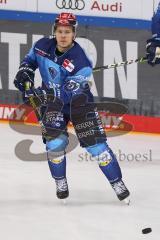 Vorbereitungsspiel - DEL - Eishockey - Saison 2020/21 - ERC Ingolstadt -  Augsburger Panther - Petrus Palmu (#52 ERCI) beim warm machen - Foto: Jürgen Meyer