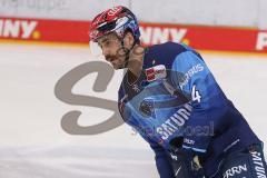 Vorbereitungsspiel - DEL - Eishockey - Saison 2020/21 - ERC Ingolstadt -  Augsburger Panther - Morgan Ellis (#4 ERCI) beim warm machen - Foto: Jürgen Meyer