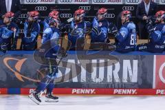 DEL - Eishockey - ERC Ingolstadt - Düsseldorfer EG - Tor Jubel Louis-Marc Aubry (11 ERC)