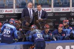 DEL - ERC Ingolstadt - EHC Red Bull München - Chef-Trainer Doug Shedden (ERC Ingolstadt)und Co-Trainer Tim Regan (ERC Ingolstadt)