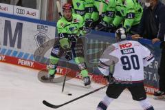DEL - Eishockey - Saison 2020/21 - ERC Ingolstadt - Nürnberg Ice Tigers  - Wayne Simpson (#21 ERCI) - Foto: Jürgen Meyer