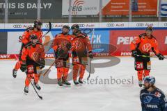 Penny DEL - Eishockey - Saison 2021/22 - ERC Ingolstadt - Grizzlys Wolfsburg - Der 0:1 Führungstreffer durch Dominik Bittner (#7 Wolfsburg) - jubel -  Foto: Jürgen Meyer