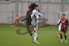 Bayernliga Nord - Saison 2024/25 - FC Ingolstadt 04 II - ATSV Erlangen - Said Souleymane (Nr.17 - FCI U21) - Döring Sebastian weiss Erlangen - Foto: Meyer Jürgen