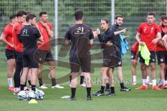 3. Liga; FC Ingolstadt 04 - Neue Trainerin, Wechsel, Trainerwechsel, Cheftrainerin Sabrina Wittmann (FCI) Co-Trainer Fabian Reichler (FCI)#fc02#Lukas Fröde (34, FCI) Torwart Markus Ponath (40, FCI) Ognjen Drakulic (30, FCI)