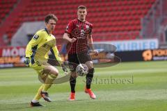 3. Liga - FC Bayern 2 - FC Ingolstadt 04 - Torwart Lukas Schneller (22 FCB) Stefan Kutschke (30, FCI)