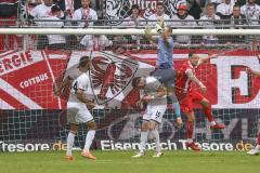 3. Liga; Energie Cottbus - FC Ingolstadt 04; Torwart Marius Funk (1, FCI) Ryan Malone (16, FCI) Abwehr Halbauer Phil (11 EC)