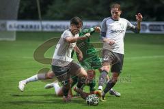 Landesliga - Saison 2026/27 - SV Manching - SC Cosmos Aystetten - Dzenis Seferovic (Nr.6 - SV Manching) - Hanrieder Elija weis Aystetten  - Foto: Meyer Jürgen