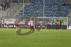 3. Liga - Saison 2025/26 - Waldhof Mannheim  -  FC Ingolstadt 04 - Betretene Gesichter nach dem 2:2 Ausgleichstreffer - XXXXX - Foto: Meyer Jürgen