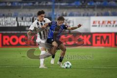 3. Liga - Saison 2026/27 - Waldhof Mannheim - FC Ingolstadt 04 - Dennis Kaygin (Nr.10 - FCI) - Lovis Bierschenk (Nr.7 - Waldhof Mannheim) - Foto: Meyer Jürgen
