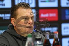 3. Liga; FC Ingolstadt 04 - Rot-Weiss Essen; Interview Pressekonferenz Cheftrainer New Koschinat (RWE)