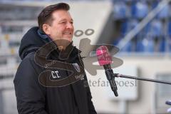 3. Liga - 1. FC Magdeburg - FC Ingolstadt 04 - Cheftrainer Christian Tietz (Magdeburg) gut gelaunt