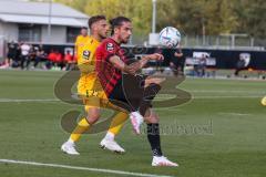 Freundschaftsspiel - Saison 2022/2023 - FC Ingolstadt 04 -  SpVgg Bayreuth - Nikola Stevanovic (Nr.15 - FCI) - Tim Latteier (Nr.22 - SpVgg Bayreuth) - Foto: Meyer Jürgen