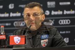 3. Liga; FC Ingolstadt 04 - SC Verl; Pressekonferenz Interview Cheftrainer Michael Köllner (FCI)