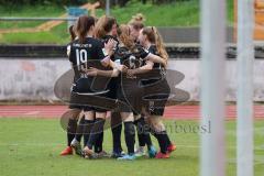 2. Fußball-Liga - Frauen - Saison 2022/2023 - FC Ingolstadt 04 - FFC Turbine Potsdam II - Der 1:0 Führungstreffer durch Samantha Stiglmair (Nr.27 - FCI Frauen) - jubel - Foto: Meyer Jürgen