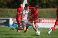 Kreisliga - Saison 2026/27 - SV Zuchering - VFB Eichstätt II - Simon Böhringer rot Zuchering - Niklas Matzel rosa Eichstätt II  - Foto: Meyer Jürgen