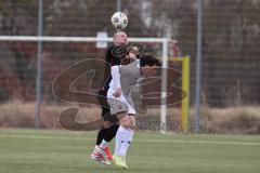 Freundschaftsspiel - Saison 2025/26 - FC Ingolstadt  II - ASV Neumarkt - Damian Coric weiss FCI - Jonas Marx schwarz Neumarkt  - Foto: Meyer Jürgen