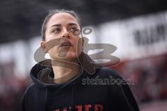 3. Liga; Rot-Weiss Essen - FC Ingolstadt 04; vor dem Spiel Cheftrainerin Sabrina Wittmann (FCI)